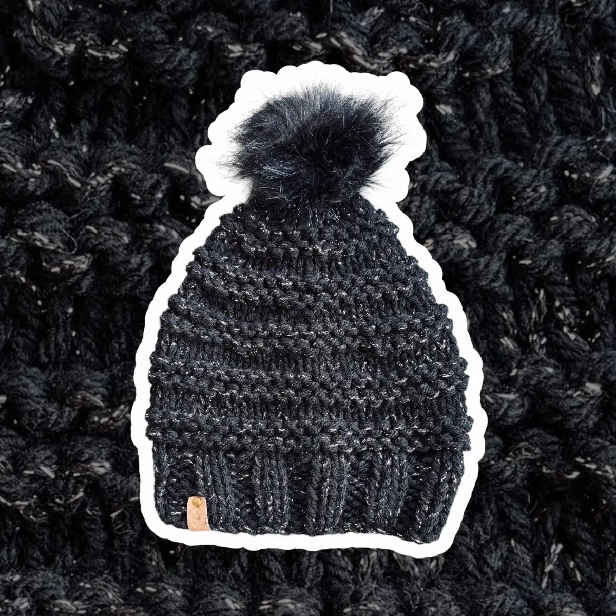 Bonnet classique GM noirpaillette