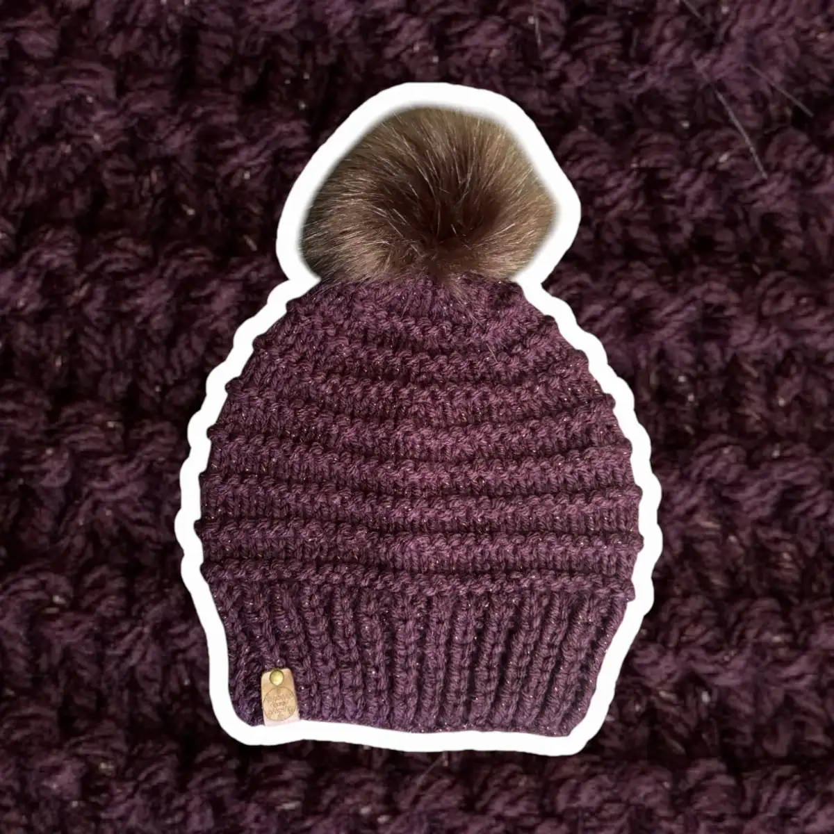 Bonnet classique femme prunepaillette
