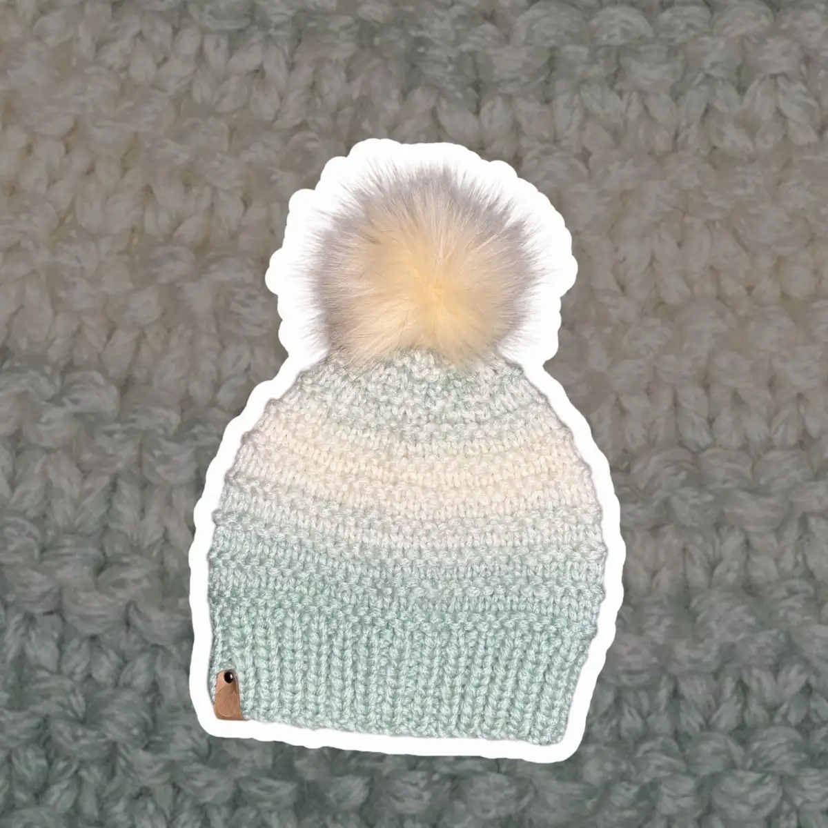 Bonnet classique femme vertbeige