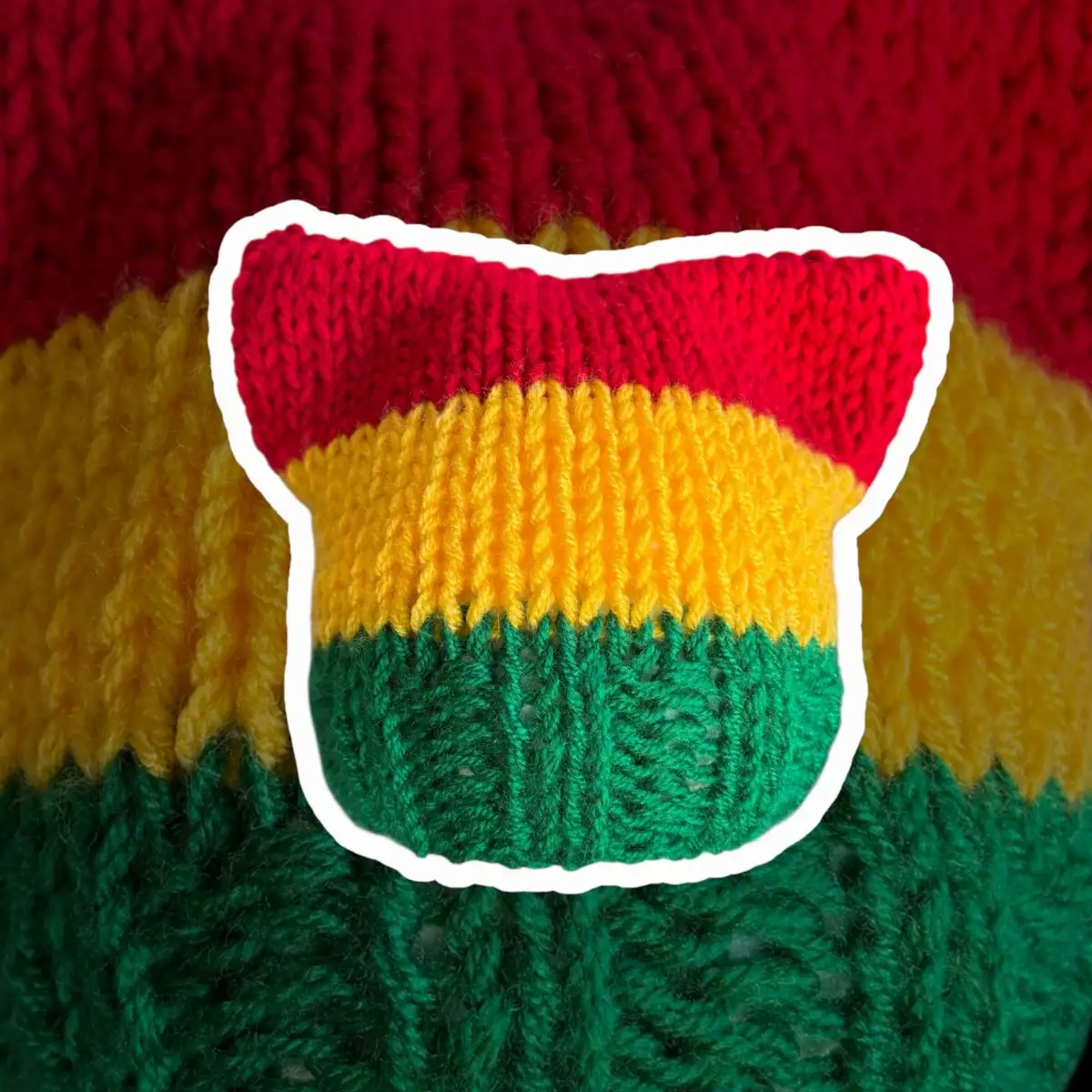 Bonnet fantaisie femme chat